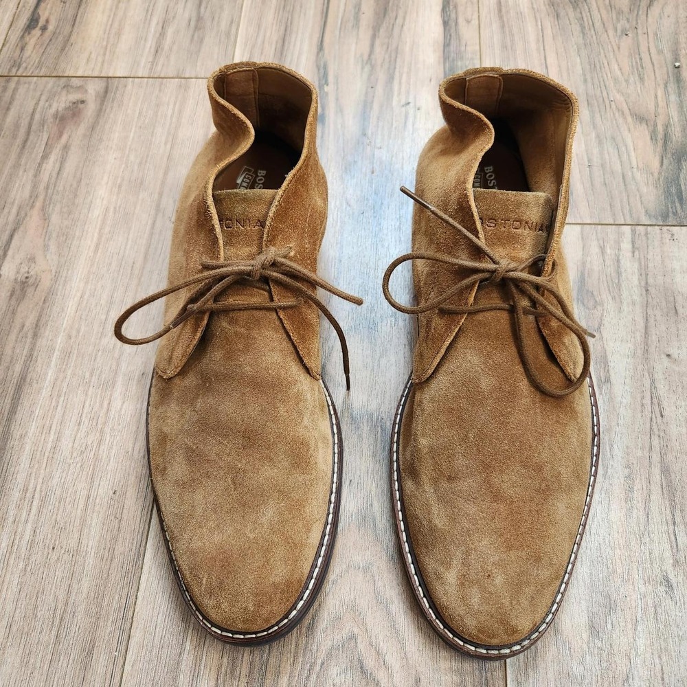 Bostonian Commonwealth Men's Brown Suede Chukka Desert Boots Size 10